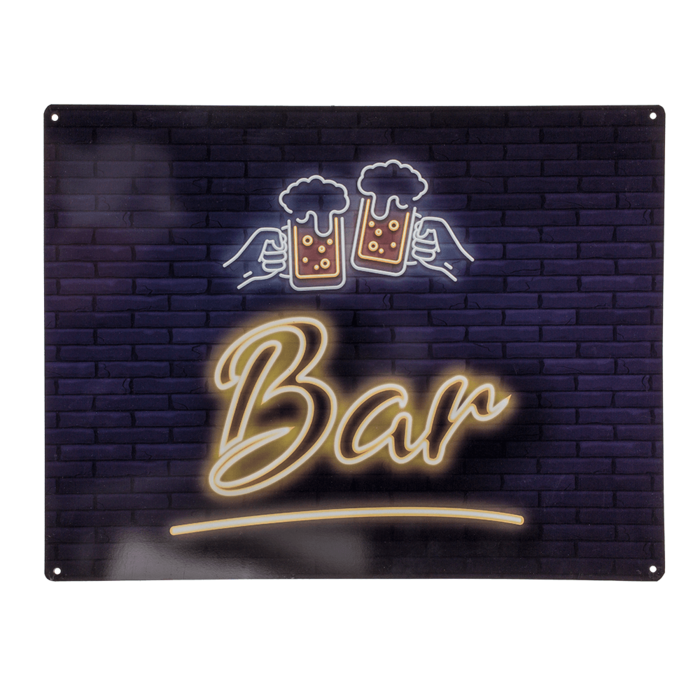 Out of the blue KG - Wholesale Sign - Metal sign, Bar, approx. 30 x 40 cm1