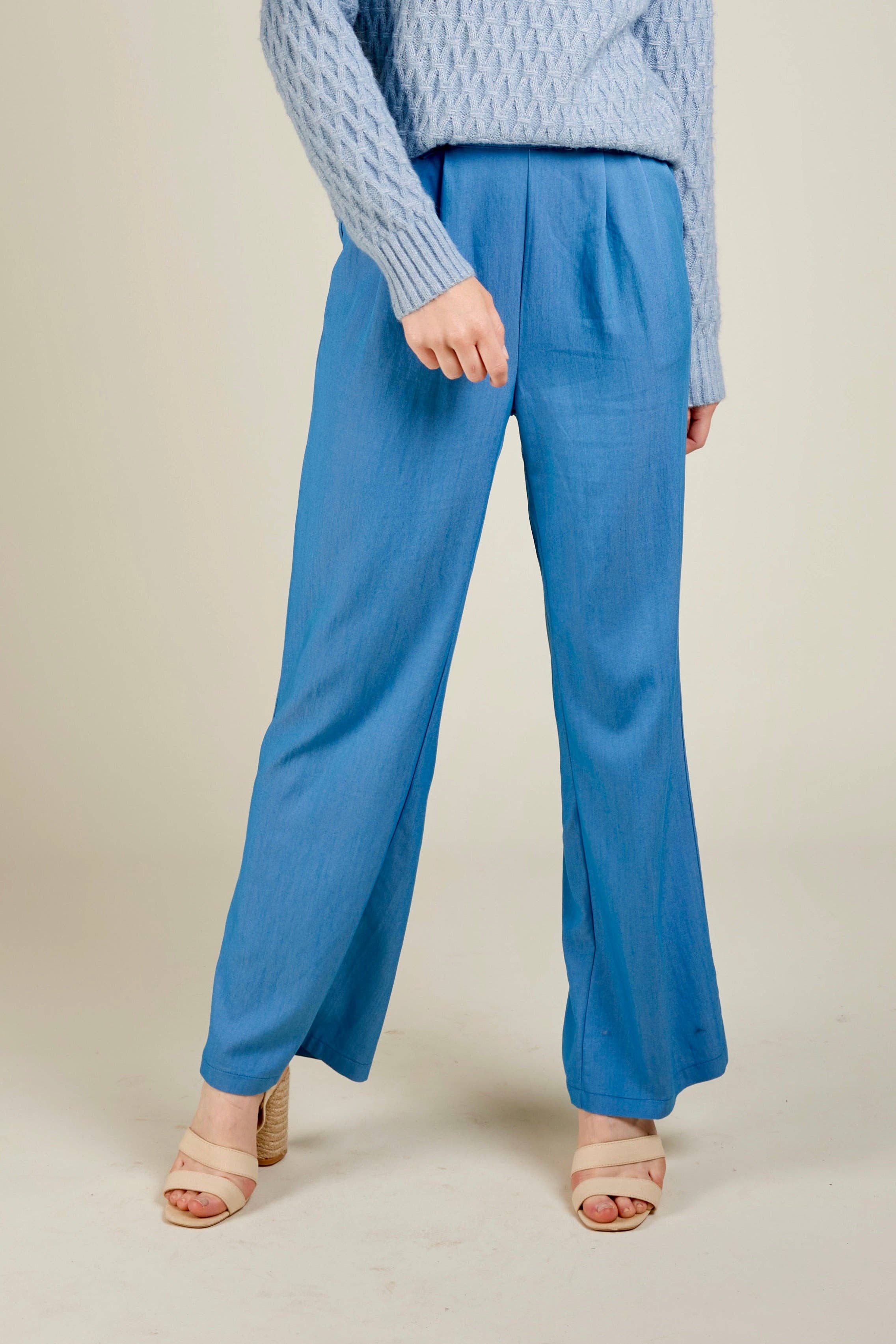 Andy & Lucy - Wholesale Pants - Women's - BLANKA - Fluid high-waisted pants1