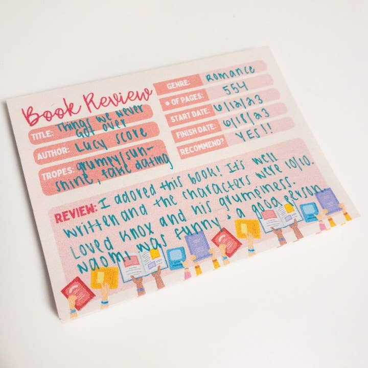 Savvy Book Collective - Wholesale Sticky Notes - Book Review STICKY Notes, 50 Sticky Notes