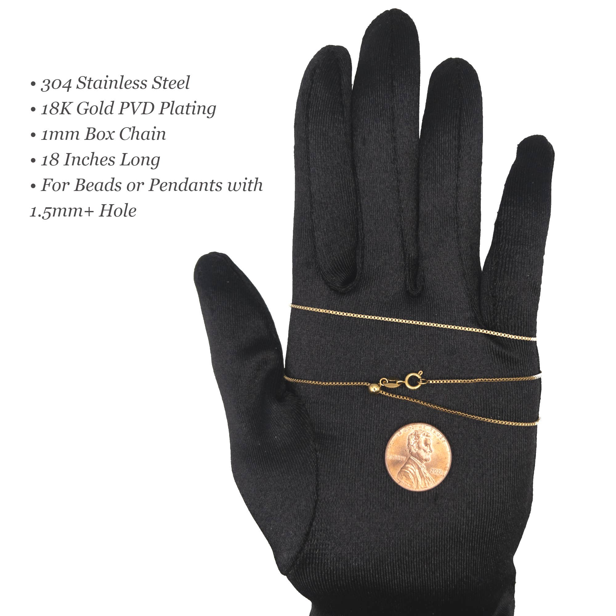 UBNY Collection - Vendita all'ingrosso Collane a catena e maglie - Collana a catena Threader Box • Antiossidazione • Acciaio inossidabile1