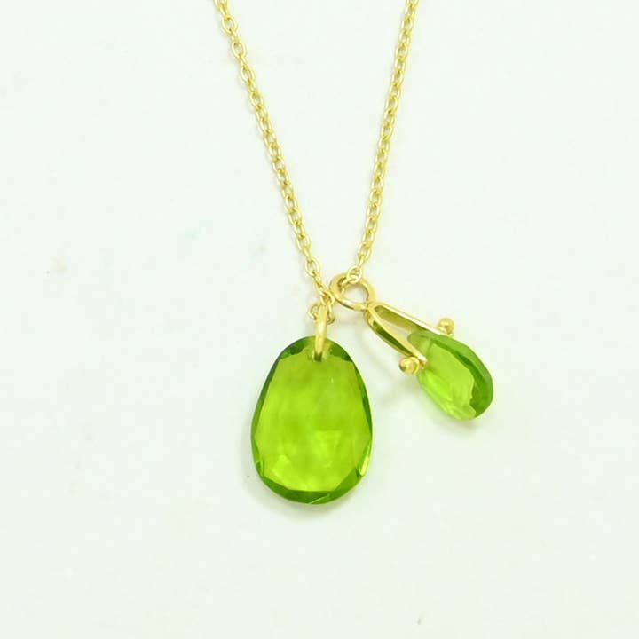 Anastasia Necklace Gold Plated Silver 925 - Peridot and other Purchase Wholesale plata. Free Returns & Net 60 Terms on Faire trending on Faire.