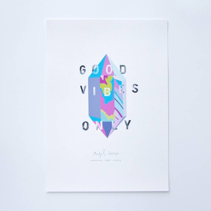 Good Vibes Only Print | A4/A5 for wholesale by Lottie Suki