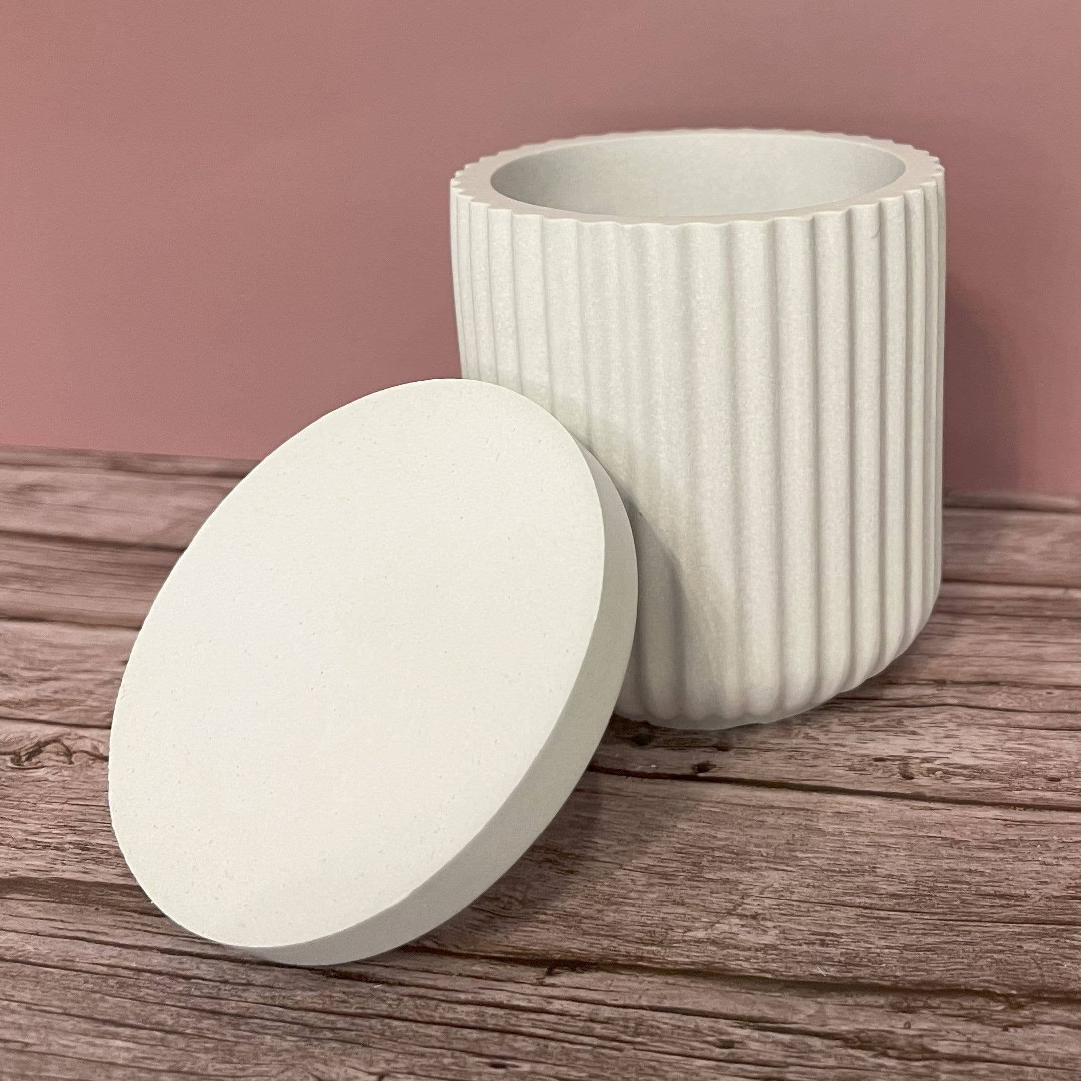 Paper Kuts - Wholesale Candle Holder - Handcrafted Ribbed Candle Jar | Eco-Friendly and Non-Toxic 2