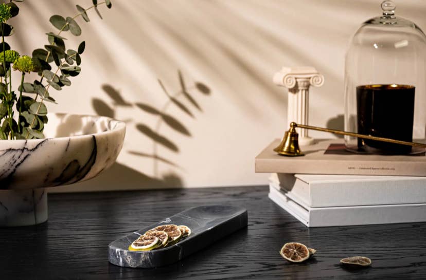 HAAND Craft - Wholesale Jewelry Dish - JEWELRY DISH TRAY, Black Marble Organizer, Marble Catchall1