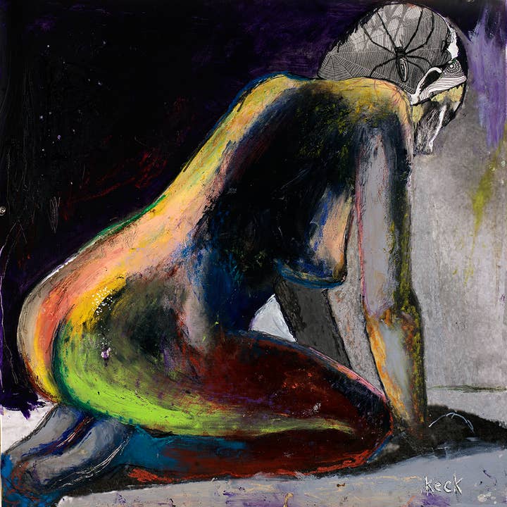 #011303 <br> Tomando un Respiro <br> Impresión en Lienzo para venta al por mayor de Michel Keck LLC