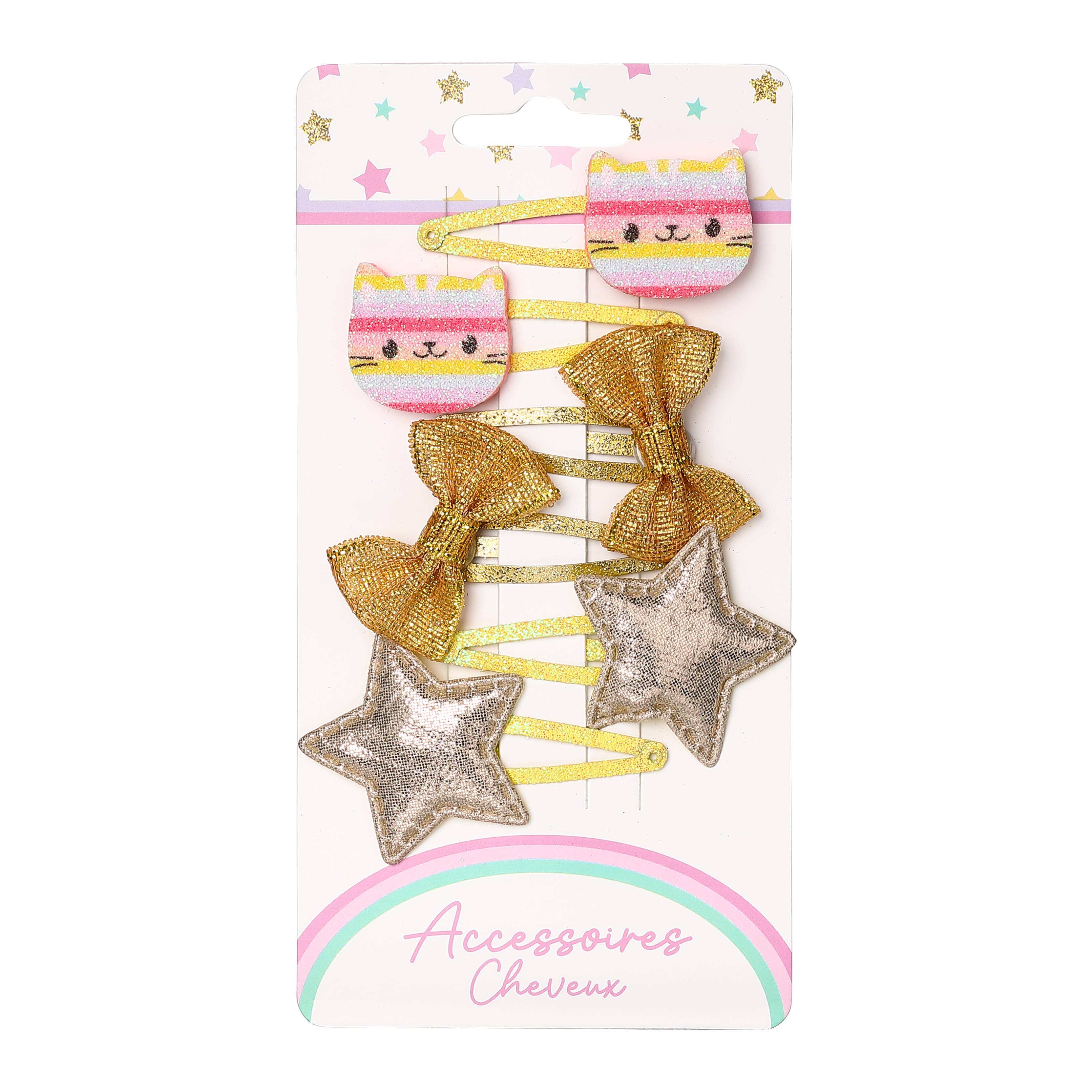 STELLA GREEN - Wholesale Hair Clip - Kids - Set of 6 Hair Clips – Whimsical Sparkle23