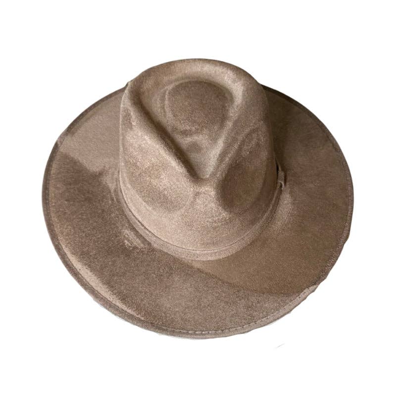 Nati Natash - Wholesale Fedora - Women's - Tear Drop Vegan Suede Rancher Flat Brim8