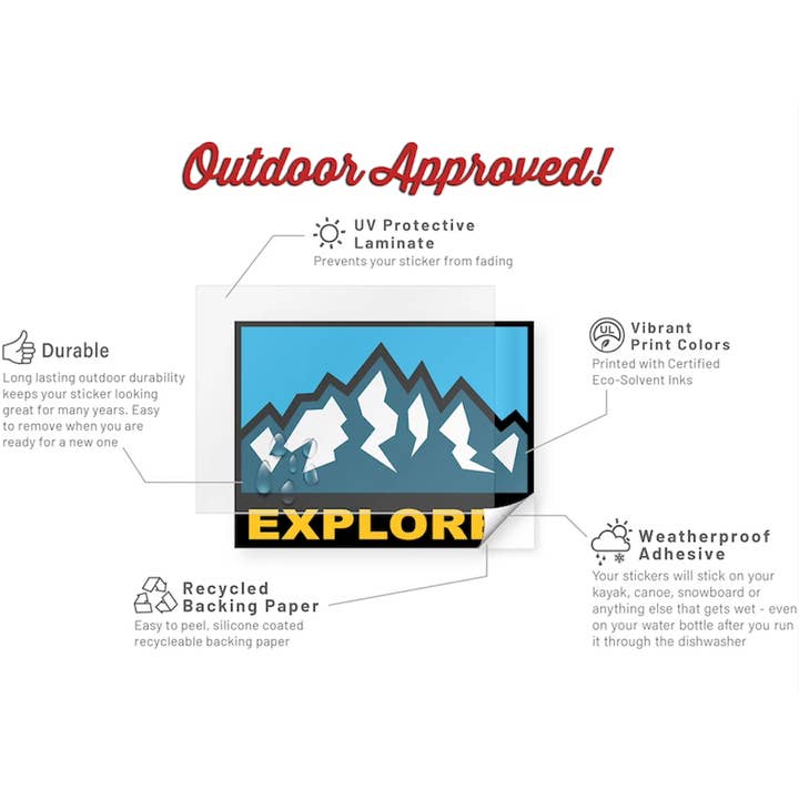 Hey Bear Outdoors - Wholesale Sticker - The Great Fucking Outdoors Sticker