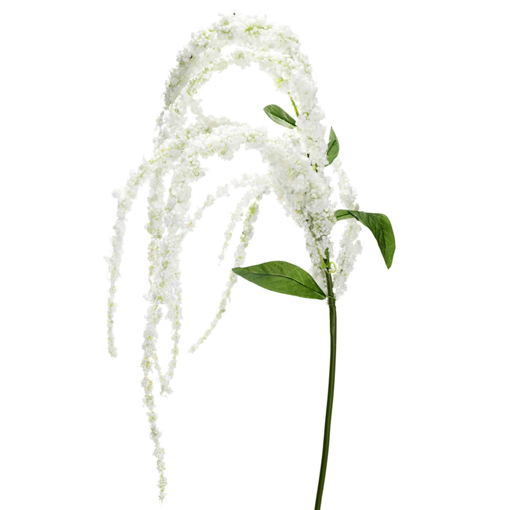 Artificial Amaranthus Dangling Spray 46"  - White for wholesale on Faire0