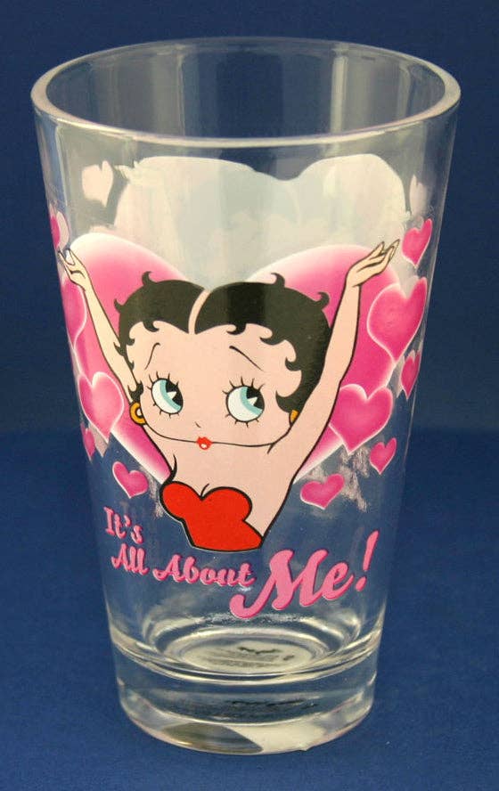 Instant Gifts International - Wholesale Cocktail/likeur glas - Betty Boop half pint glas met exclusief ontwerp4