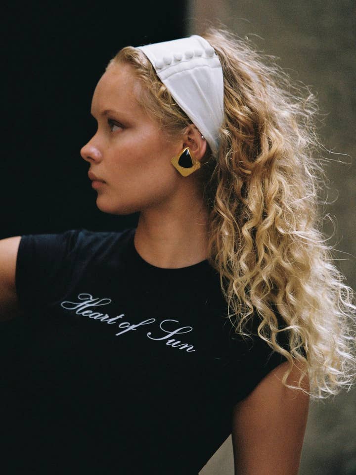 Penelope Wide Headband | Ivory for wholesale by Heart of Sun