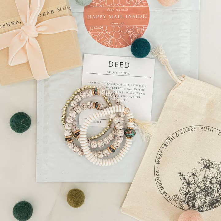Dear Mushka - Wholesale Jewelry Set - DEED · COLOSSIANS 3:17
