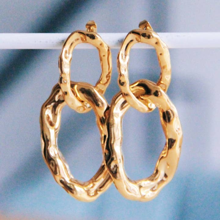 Bazou - Wholesale Dangle Earrings - Chain statement earring0