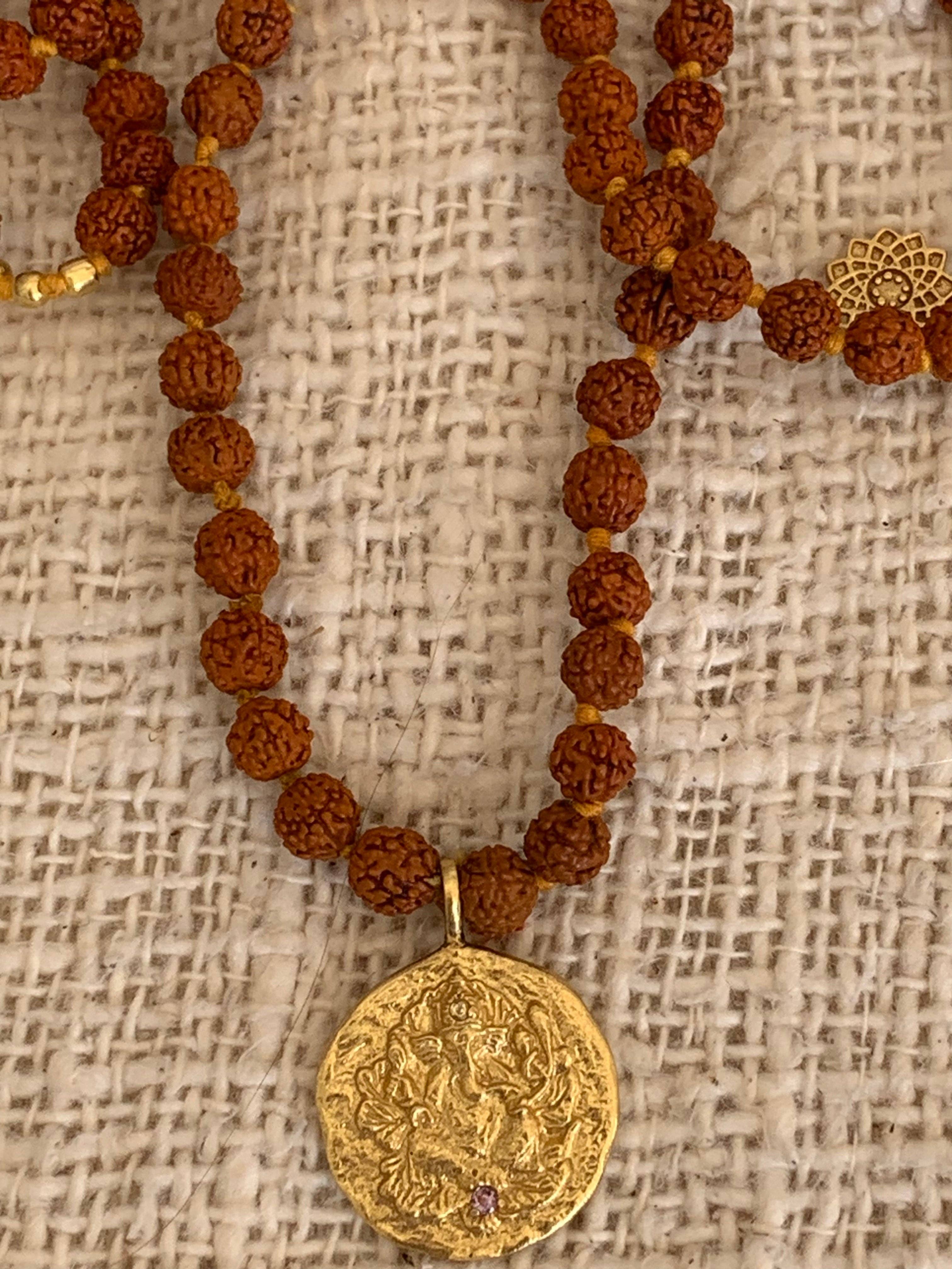 Aurobelle Ibiza - Wholesale Prayer Beads Necklace - Ganesha healing Mala2