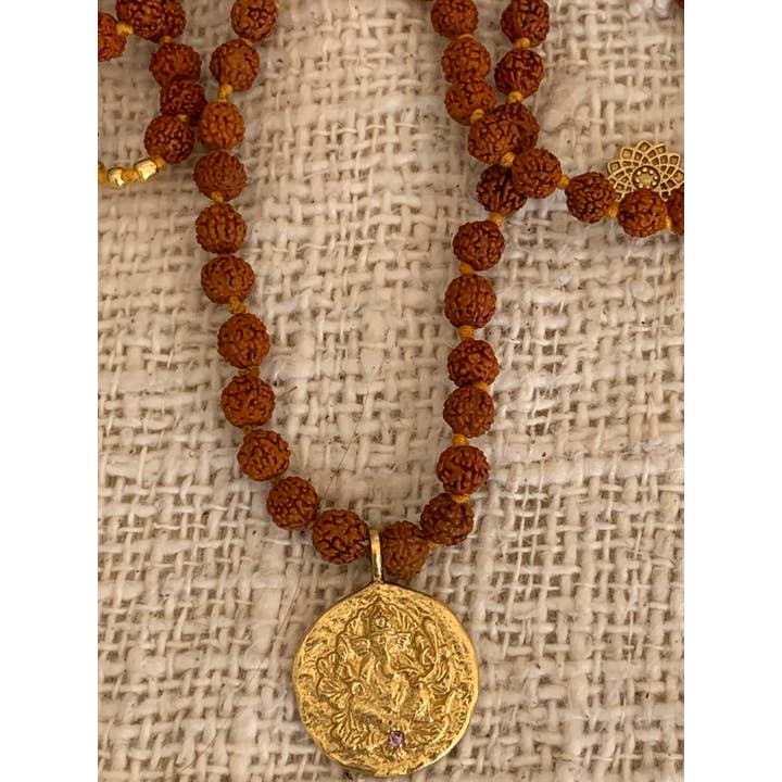 Aurobelle Ibiza - Wholesale Prayer Beads Necklace - Ganesha healing Mala2