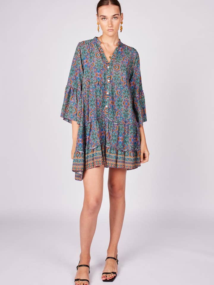 Robe courte imprimée pour la vente par Dioxide