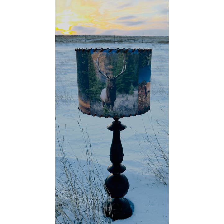 Lampeskærm Yellowstone Elg for engroshandel hos Red Dirt Ranch Clothing Company