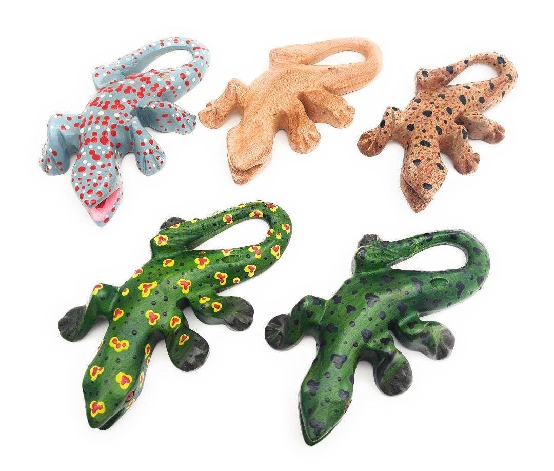 A Lost Art – wholesale Wood toy – Child – 6 Inch Day Gecko Sound6