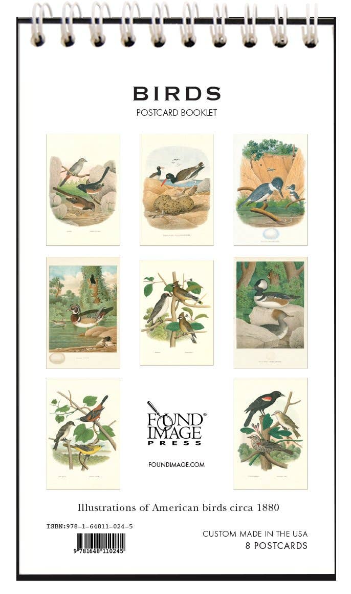 Found Image Press – wholesale Postcard set – BIRDS Postcard Booklet1