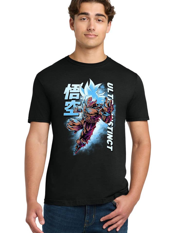 Fundom - Venta al por mayor Camiseta estampada - Unisex - Camiseta unisex para adultos de Dragon Ball Super Goku Ultra Instinct1