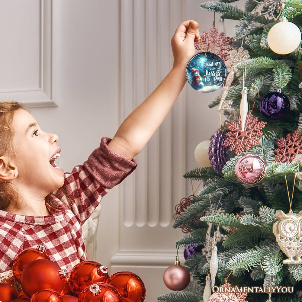 OrnamentallyYou – wholesale Ornament – Snowflakes are Kisses From our Loved Ones, Memorial Gift1