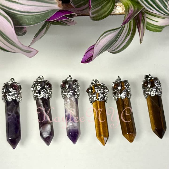 KayleeNYC - Wholesale Individual Charm/Pendant - Mix Crystal Pendant with Cats Eye8