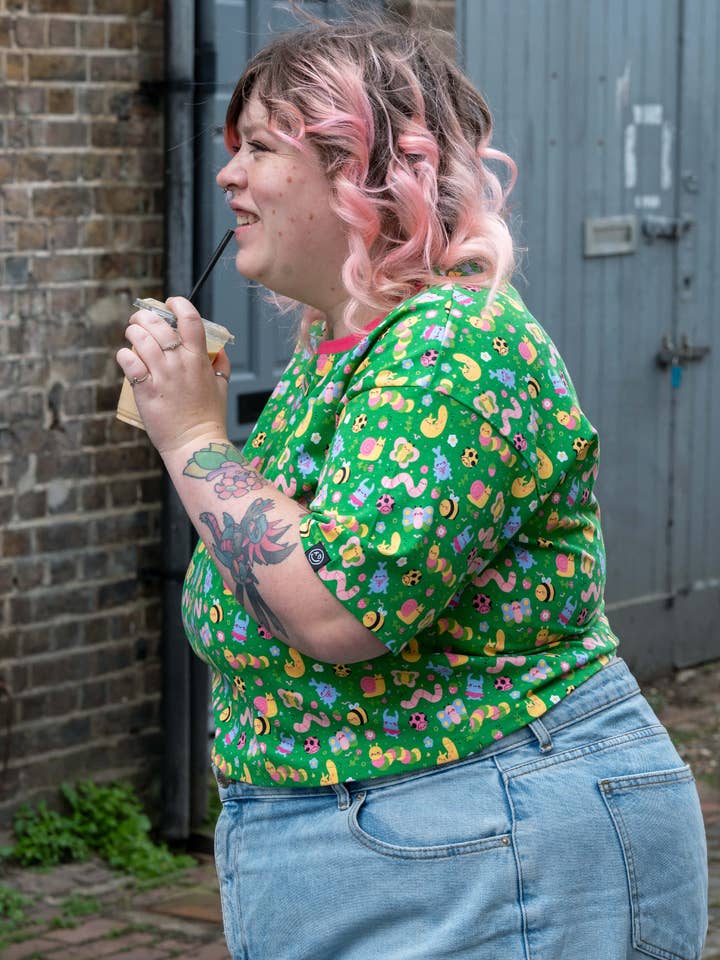 Rebel Romance – wholesale T-shirt – women's – Rebel Romance x Dipstick Store Bugs Cropped Boxy Tee9