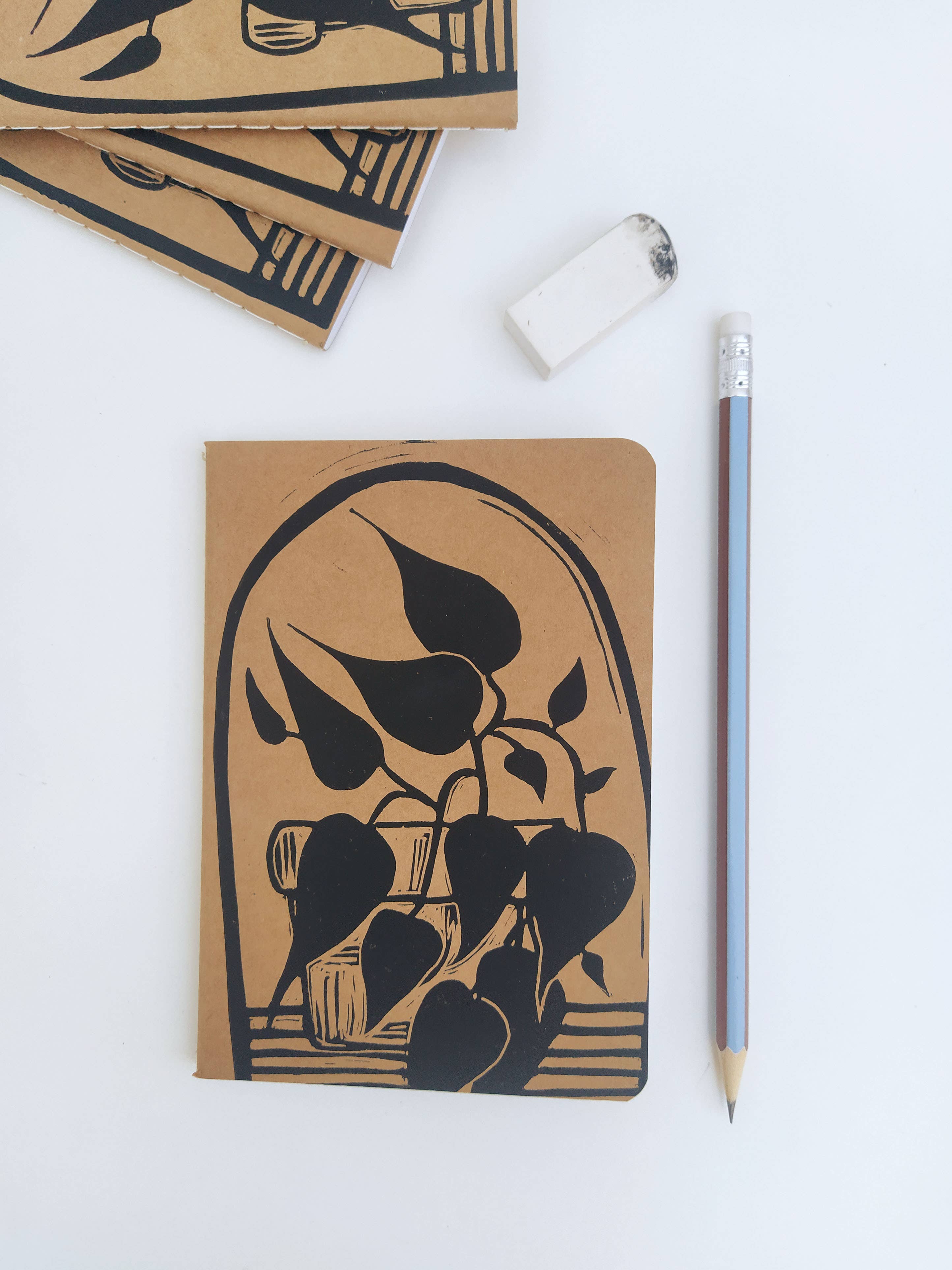 The Ink Job - Wholesale Notebook - Pothos Plant Kraft Notebook2