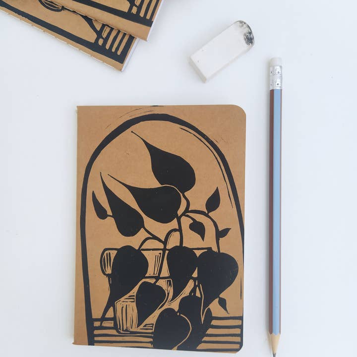 The Ink Job - Wholesale Notebook - Pothos Plant Kraft Notebook2