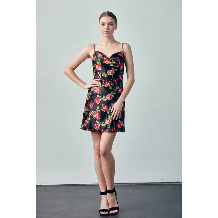 Kys fra en Rose Midi-kjole- YP504Y for engroshandel hos Audrey 3+1