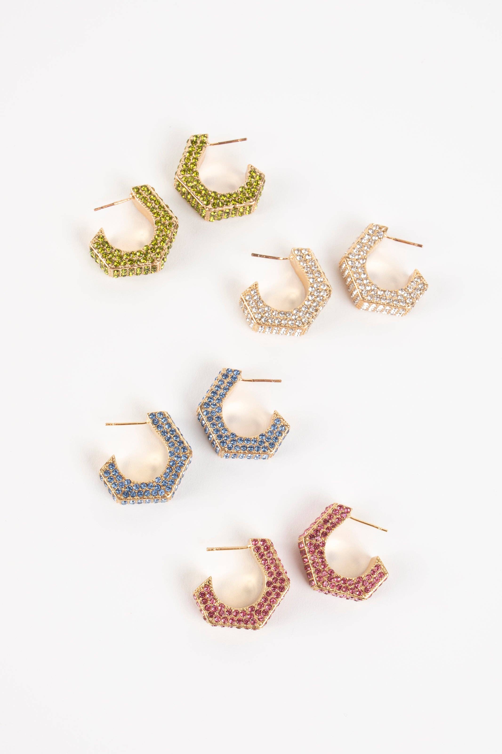 Violet & Brooks - Wholesale Hoop Earrings - Brooke Hexagon Hoop4