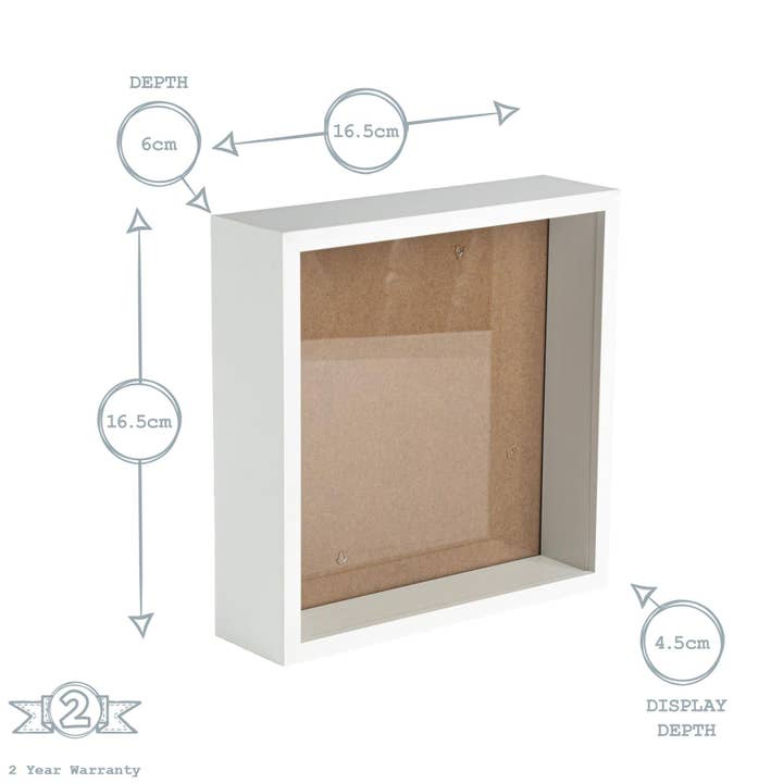 Rinkit Ltd - Wholesale Picture Frame - Nicola Spring Deep Box Photo Frame - 6 x 6 - White4