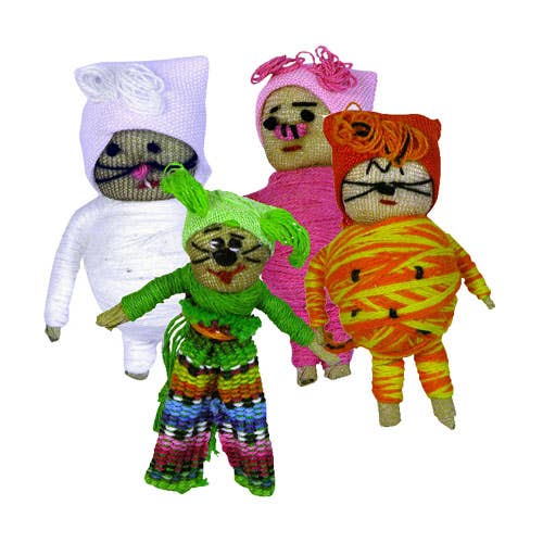 Worry Doll Animal Pins for wholesale by One World Projects