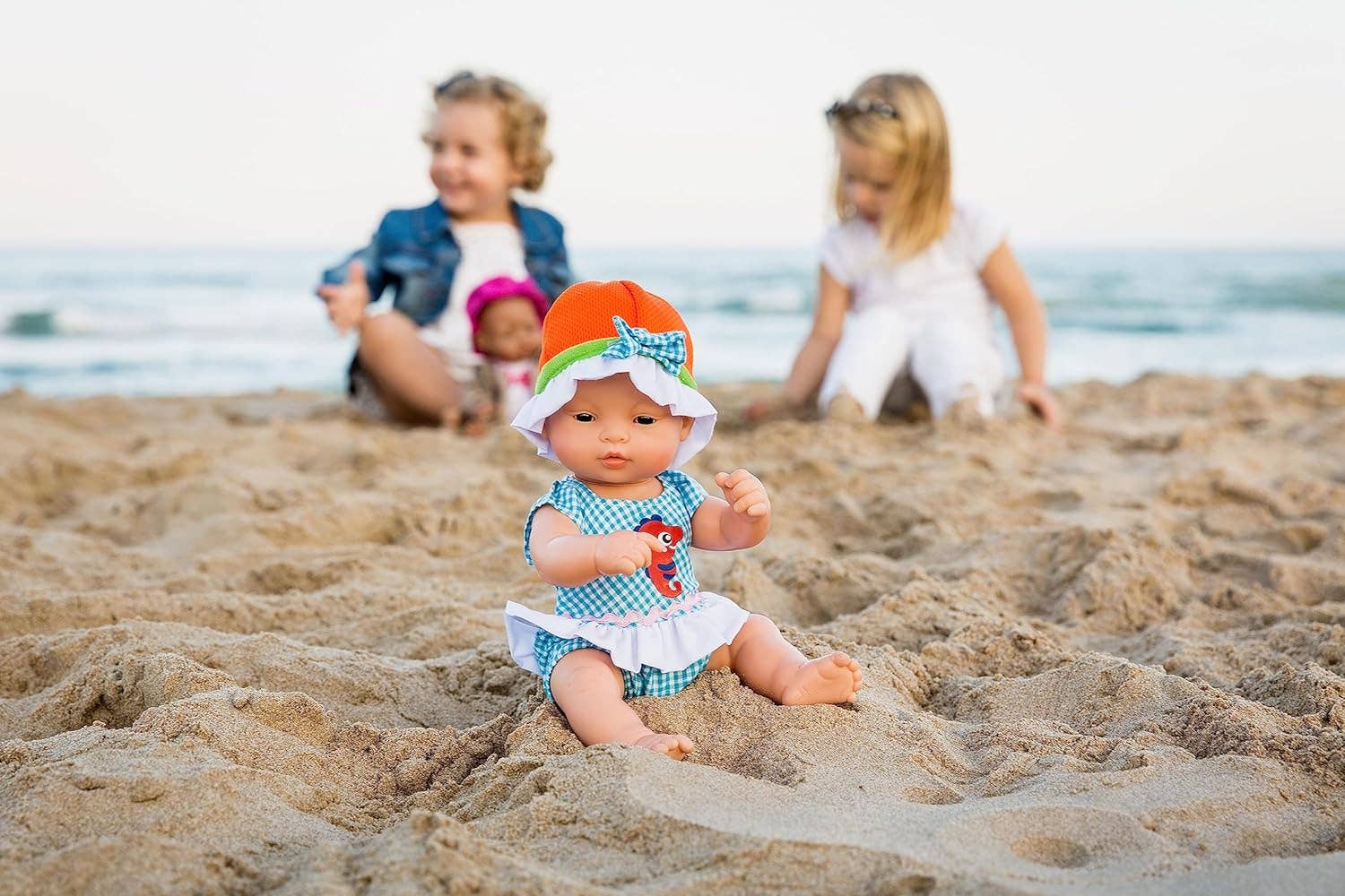 KsmToys – wholesale Doll – Kids – KsmToys Miniland 8.25″ 20cm Soft Body Caucasdian Baby Girl Doll with Organic Cotton Clothes BPA-Free Vinyl Anatomically Correct Fully Articulated and Posable2