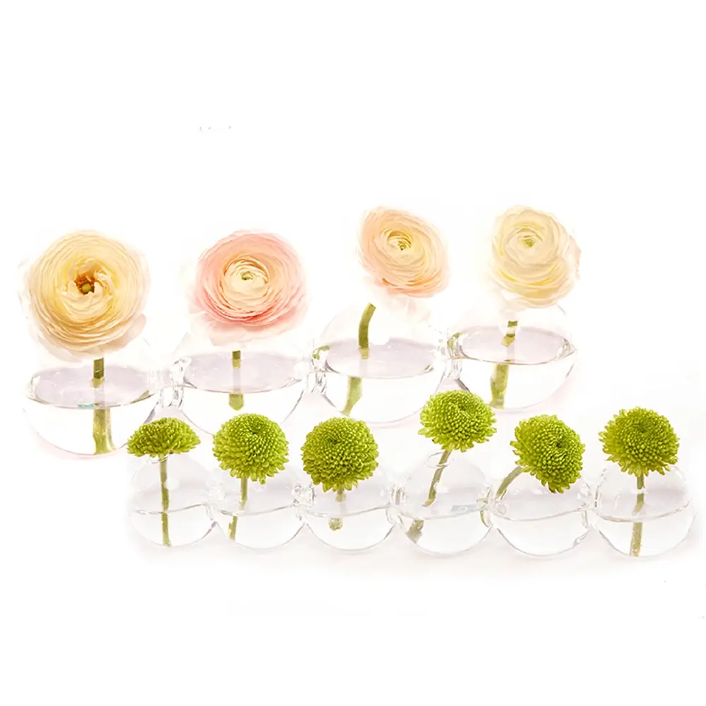 Chive - Wholesale Vase - Caterpillar Clear Glass Bud Vase Long. Small And Large7