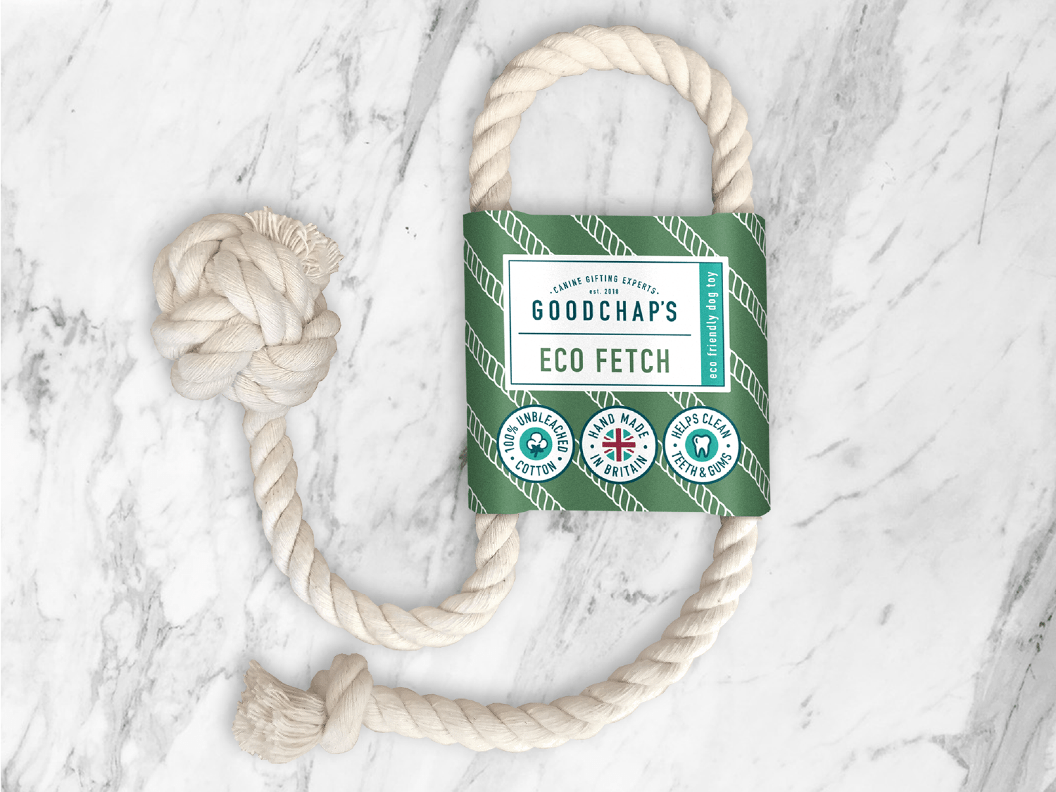 Goodchap's - Vendita all'ingrosso Giocattolo di corda - Cani - Gioco per cani Eco Fetch con corda 100% cotone naturale9