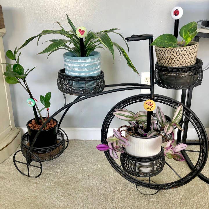 Indoor Plant Stake for Interchangeable Decor Magnetic Button for wholesale by Switch Stitch