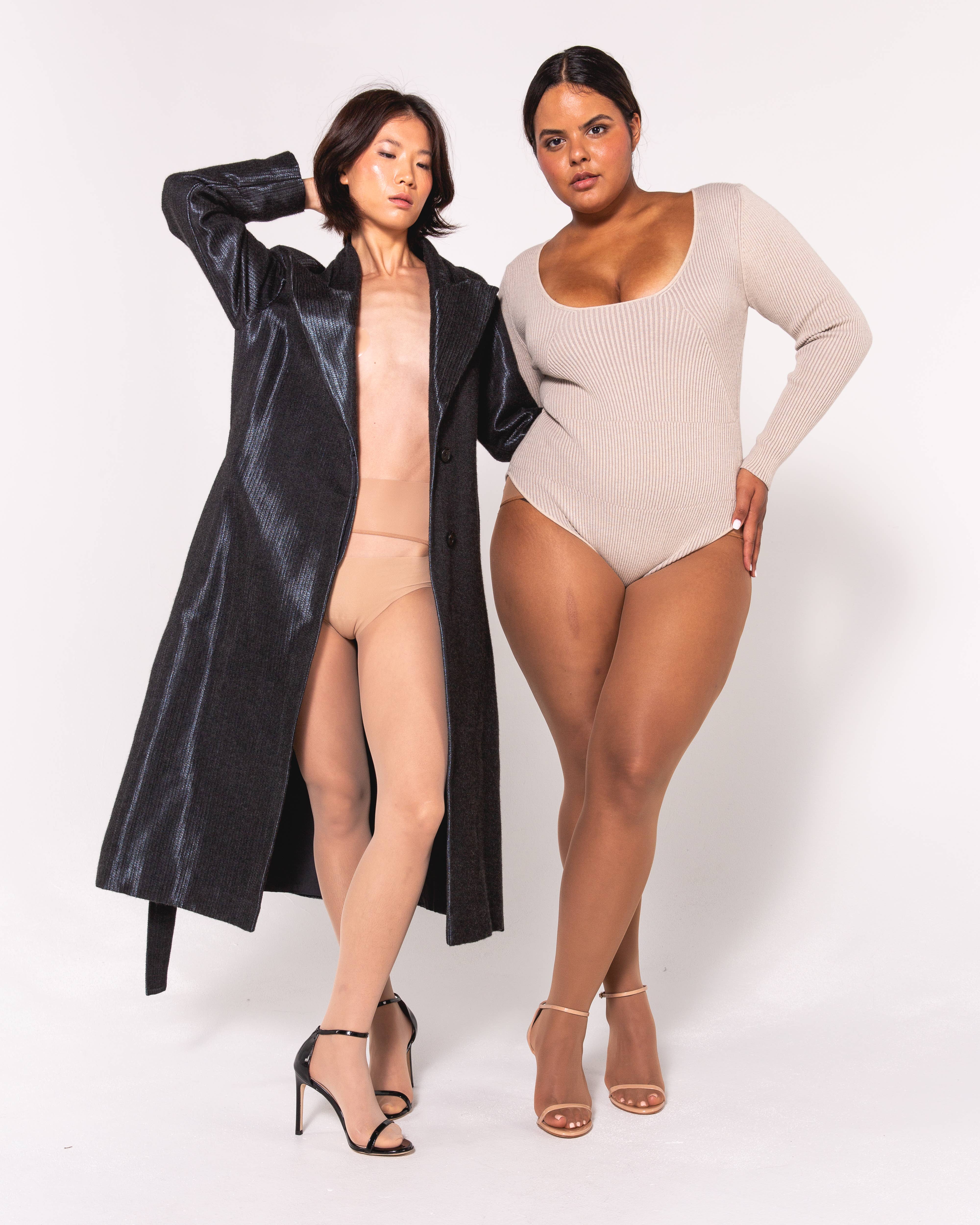 Les Belles - Wholesale Underwear - Women's - Sheer Naturel 01 (High Waistband)1