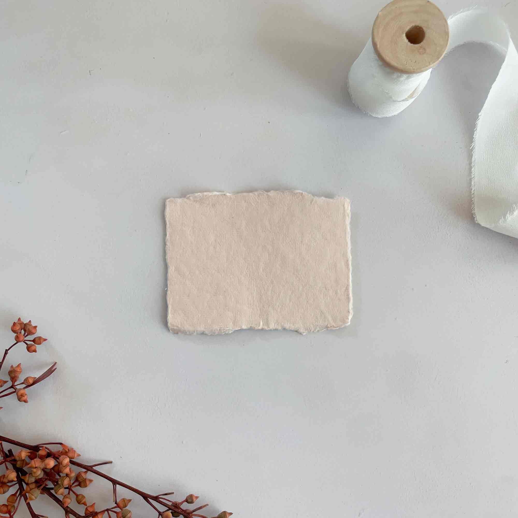 The Natural Paper Company - Wholesale Stationery/Notecard Set - Misty Rose Handmade Cotton Rag Paper, Card and Envelopes11