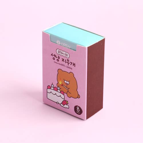 K_Wonderland - Wholesale Eraser - Unique Design Stationery- Matches Shape Eraser 8Pcs 1 Box