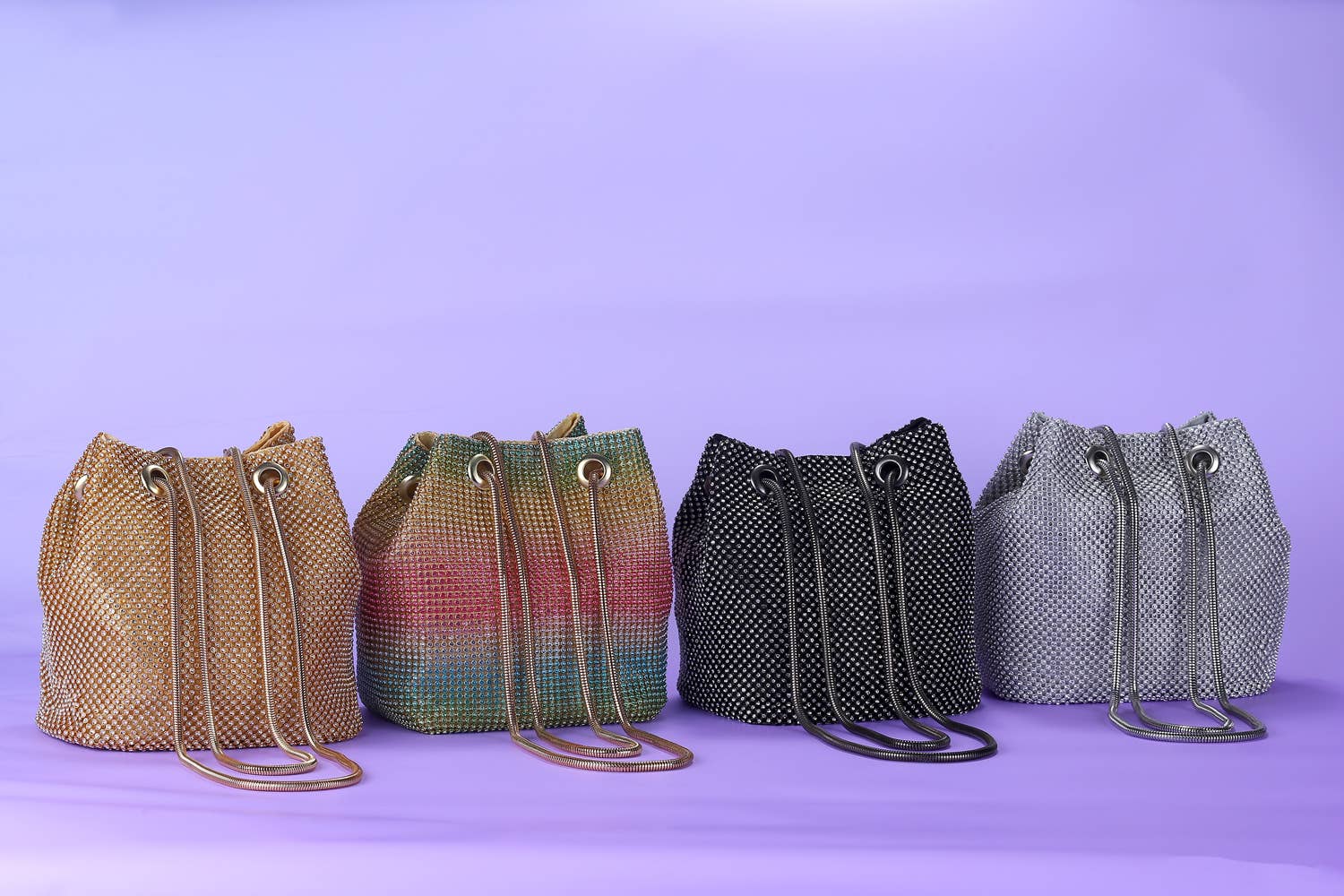 Natalie Mills - Wholesale Crossbody Bag - Women's - ROXIE RAINBOW RHINESTONE HAND-BAG1