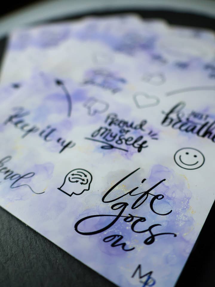 Self Love Sticker Sheets for wholesale by Moments with B.