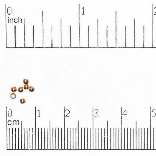 Continental Beads - Wholesale Craft Supplies - Crimp Bead Seamless - Measures 2mm - Size XXS - Available in Multiple Colors - Sold by the Gross - CRBD212