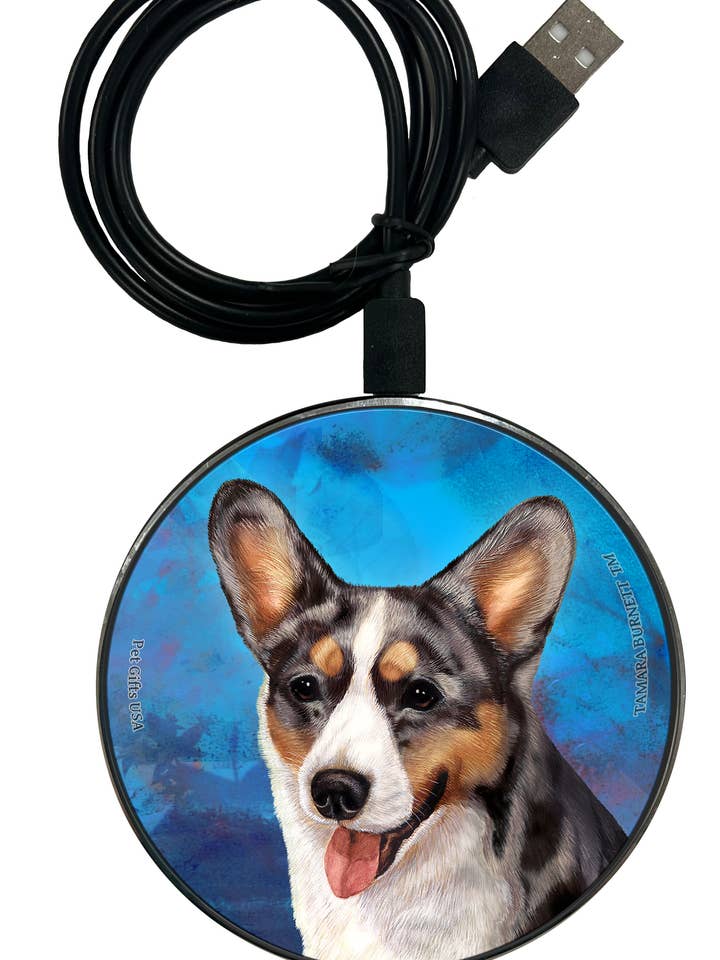 Corgi Cardigan Blue Merle - Zoomies Handy-Ladegerät für den Großhandel von Pet Gifts USA, LLC