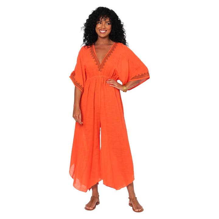 TUTA ESTIVA LUNGA MANICHE 3/4 MBCO3009D per la vendita all'ingrosso da parte di La Mano Boho