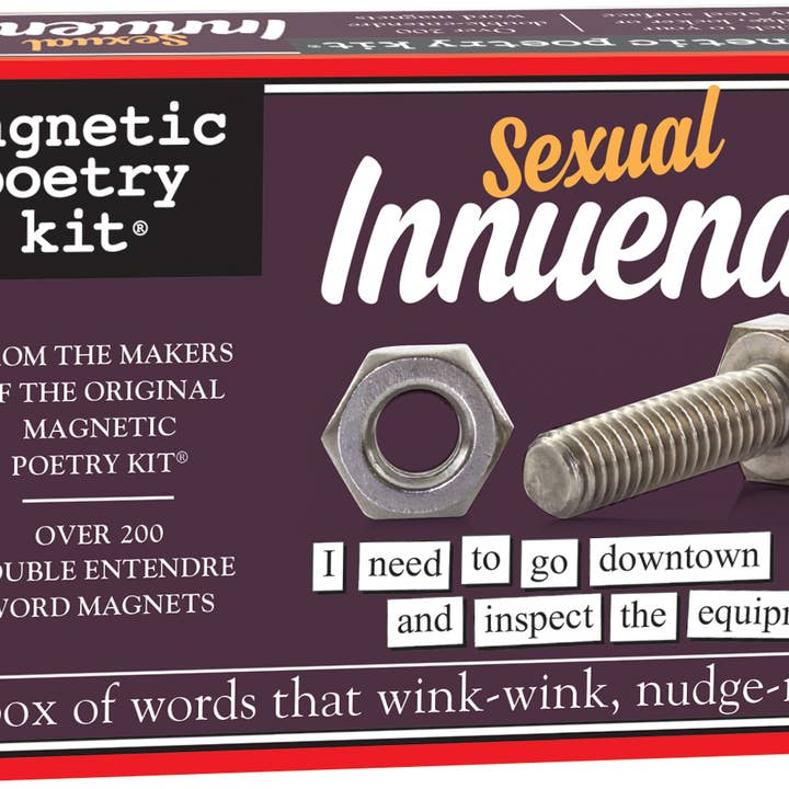 Sexual Innuendo Magnetic Poetry Kit for wholesale by Magnetic Poetry