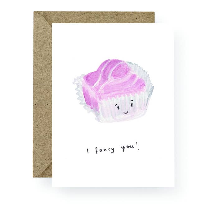Western Sketch - Vente Cartes de déclaration d'amour - Carte d'amour « Fancy You » française WS131