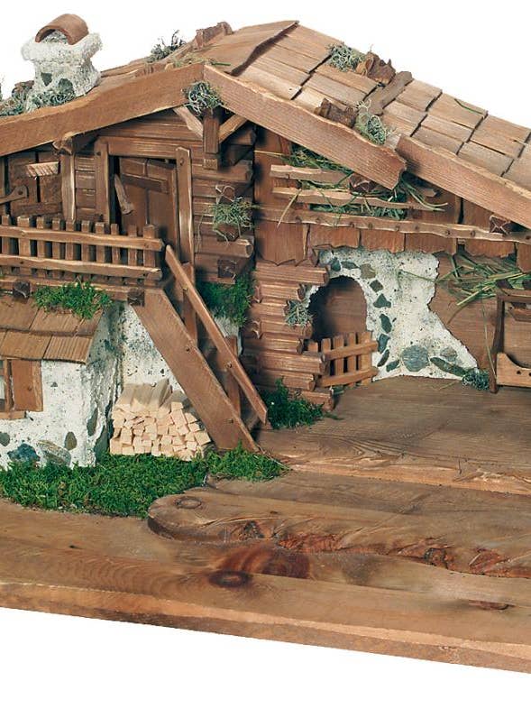 Cabana artesanal em madeira para presépios tradicionais 2901 por atacado de Dolfi