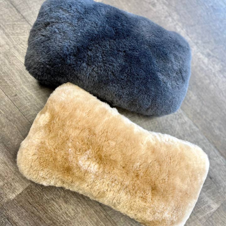Sheepskin Headrest Neck Pillow for wholesale by SuperLamb Footwear