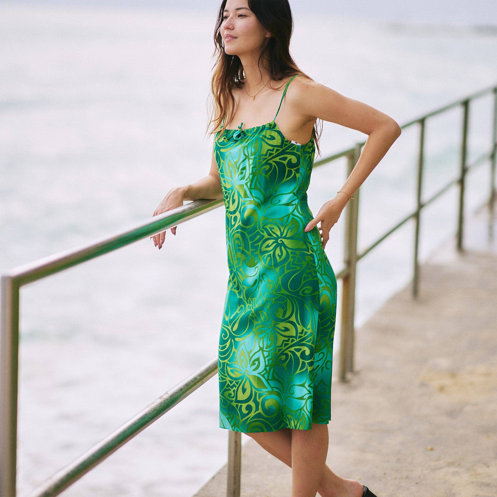 Hilo Hattie - Wholesale Dress - Women's - Tribal Tiare Dress with Front Tie Strap7